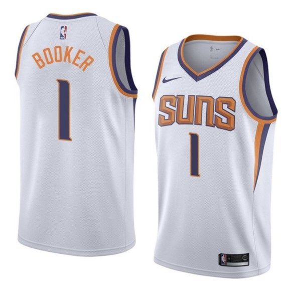 devin booker white jersey